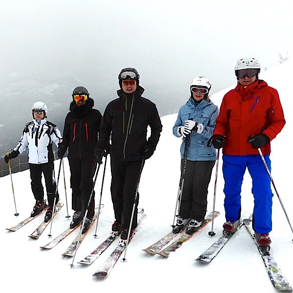 Wir auf der Piste