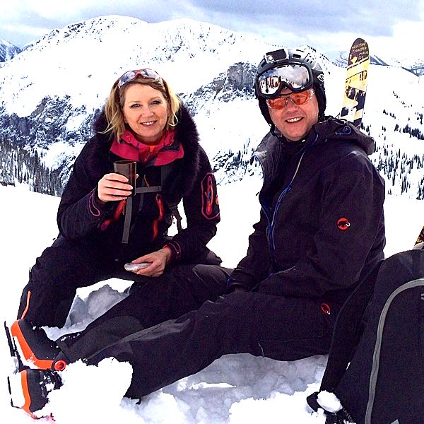Pause. Andrea und Thorsten